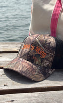 Camo Jesus is King Trucker Hat