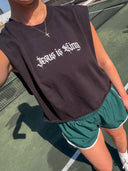 Jesus is King Organic Cut-Off Crop
