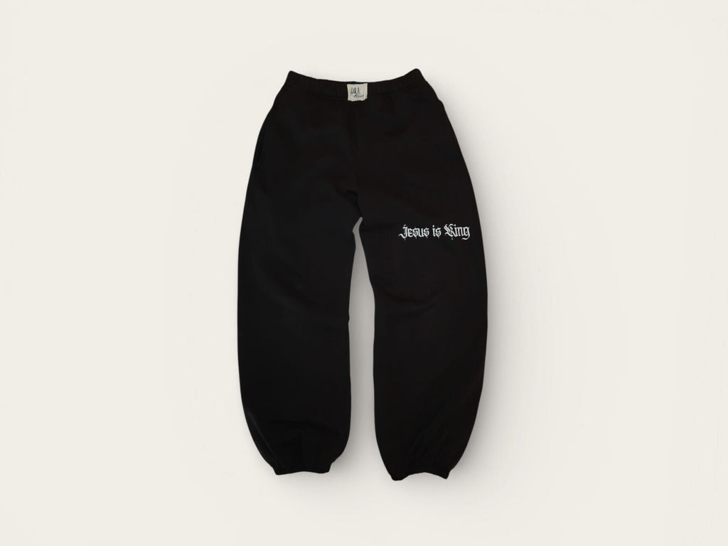 Jesus is King Organic Wide Leg Joggers